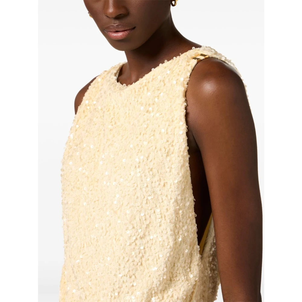 Elisabetta Franchi Stijlvolle Jurken Collectie Beige Dames