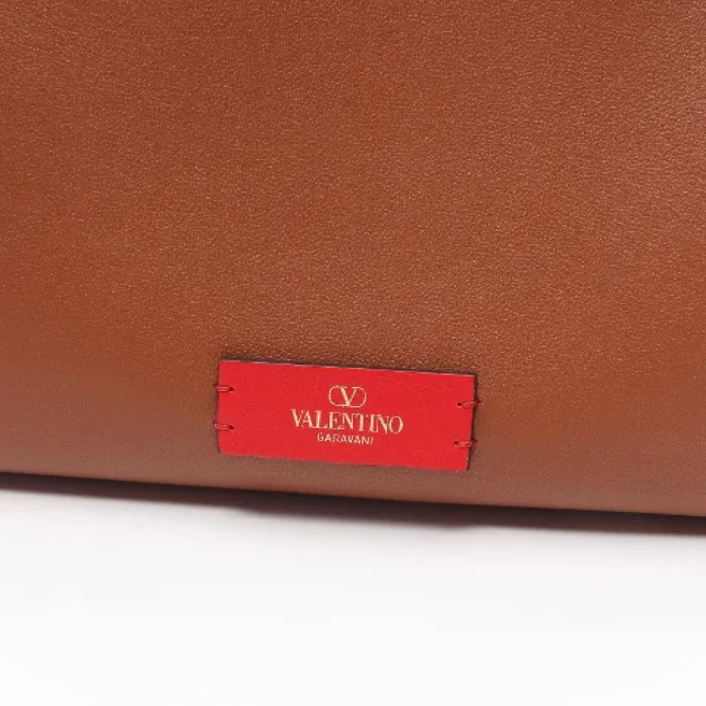 Valentino Vintage Pre-owned Leather handbags Brown Dames