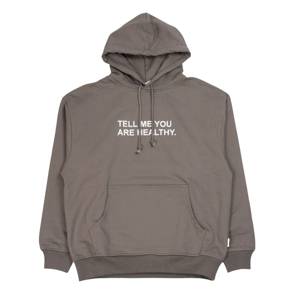 Rassvet Mörkgrå Gris Hoodie med Grafik Gray, Herr