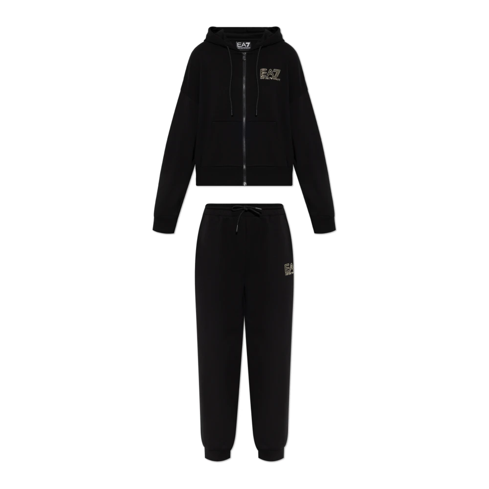 Emporio Armani EA7 Set: broek en sweatshirt uit de collectie Black Dames