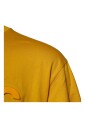 t-shirt-jaune-fonce-logo-coton-col-rond