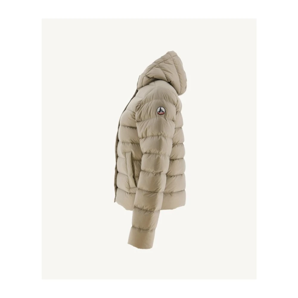 Jott Gewatteerde Jas met Capuchon Beige Tinten Beige Dames
