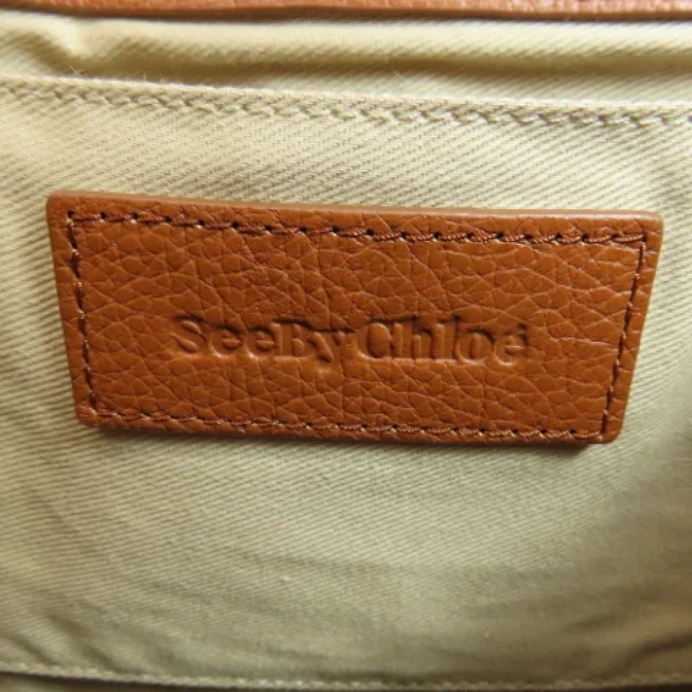 Chloé Pre-owned Leather backpacks Brown Dames