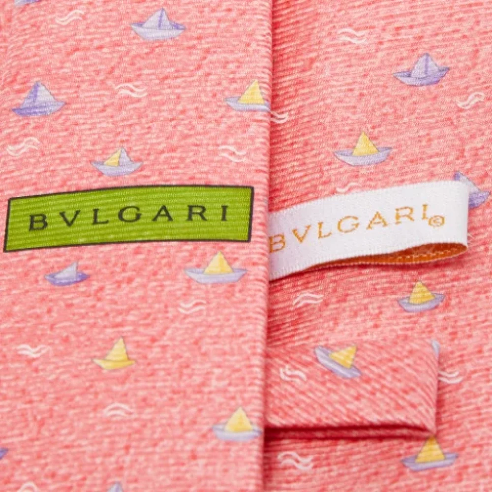 Bvlgari Vintage Pre-owned Silk tops Pink Heren
