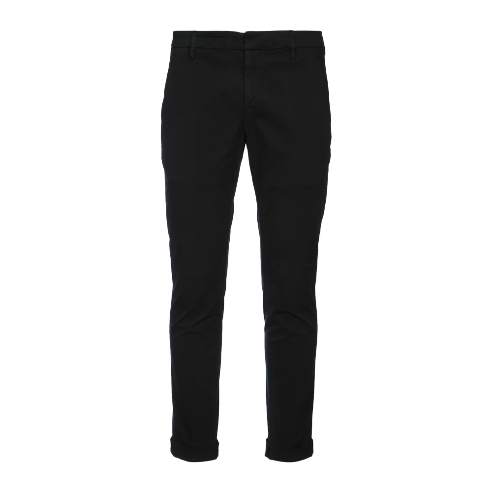 Dondup Men's Black Chinos,, Stylish Gaubert Trousers For W30