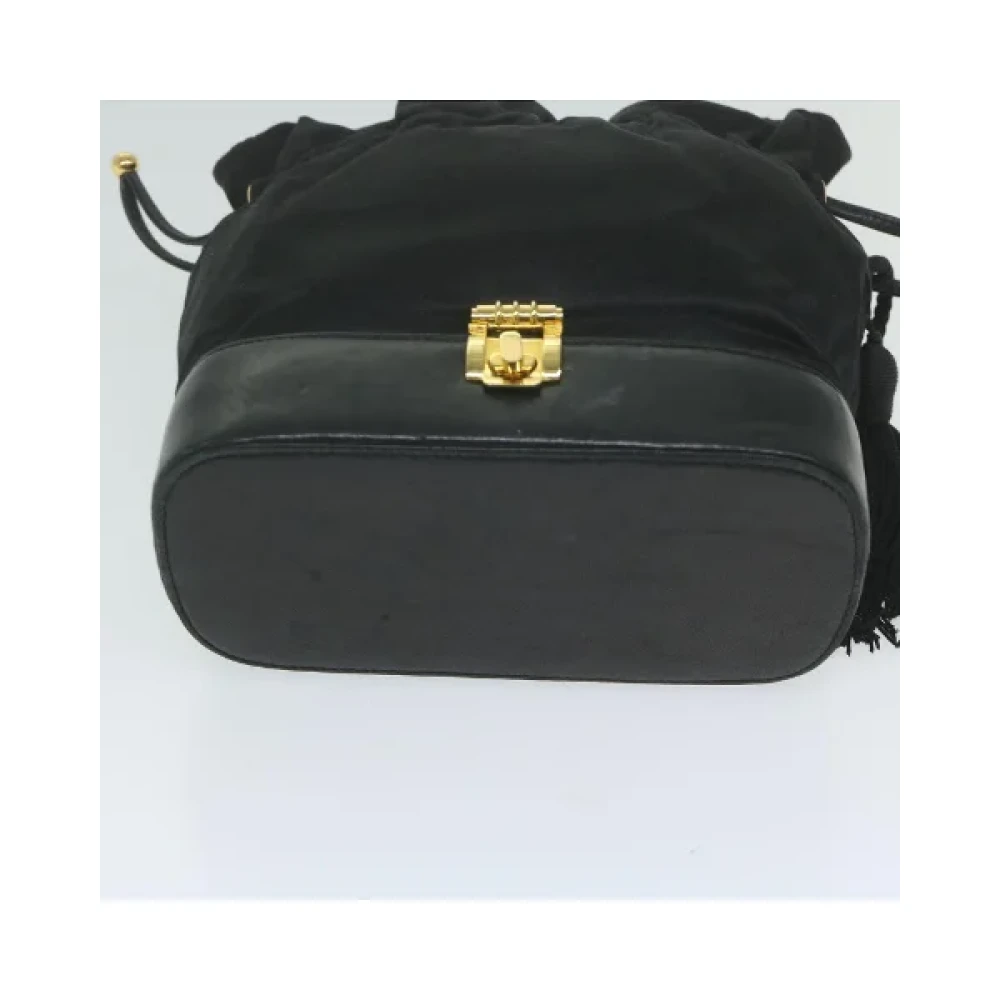 Gucci Vintage Pre-owned Satin gucci-bags Black Dames