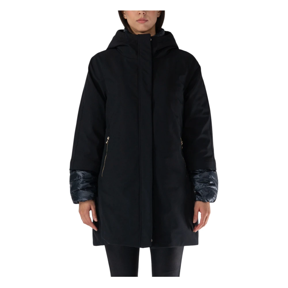 Ciesse Piumini Lange Parka Jas Black Dames