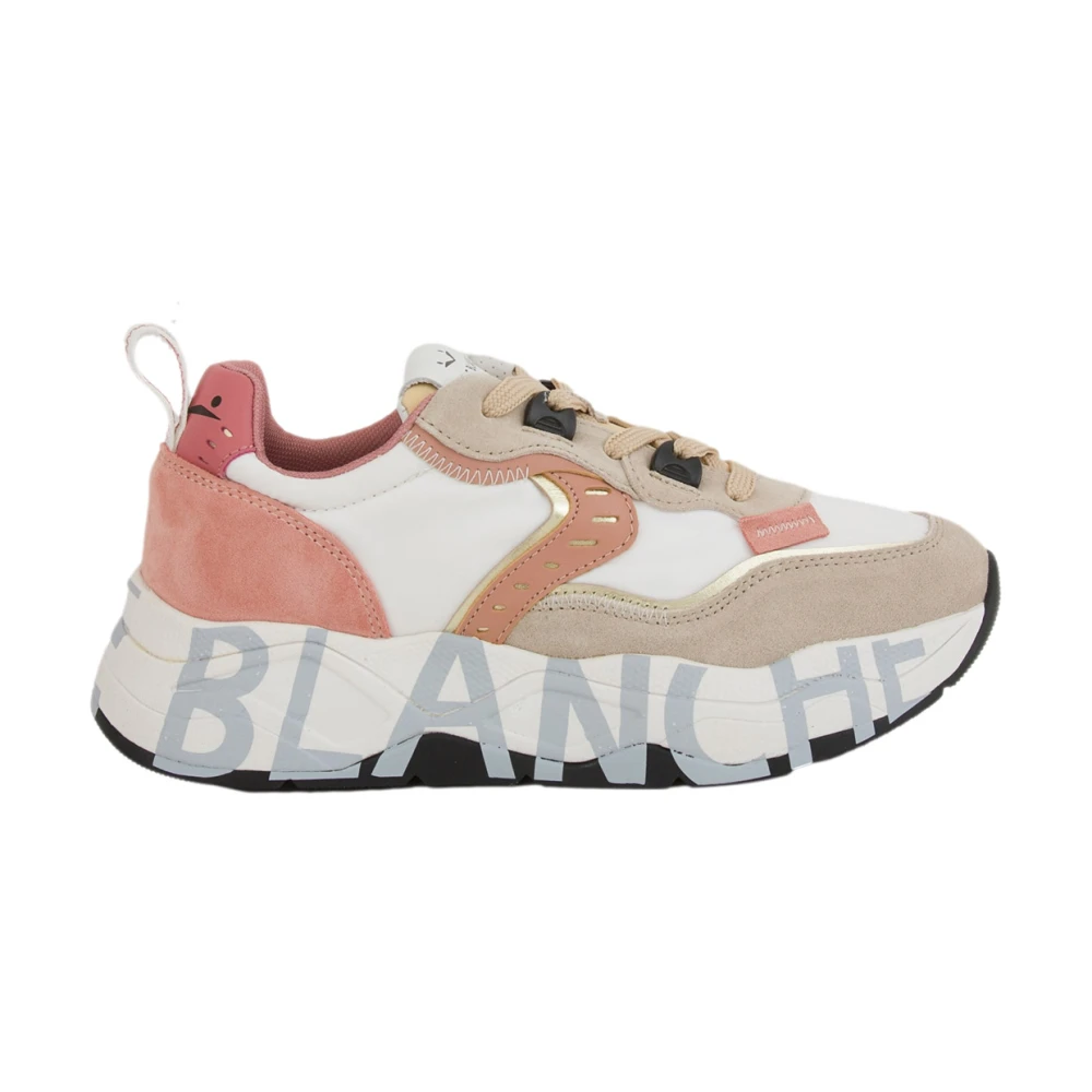 Voile blanche Beige Actieve Sneakers voor Dames Beige Dames