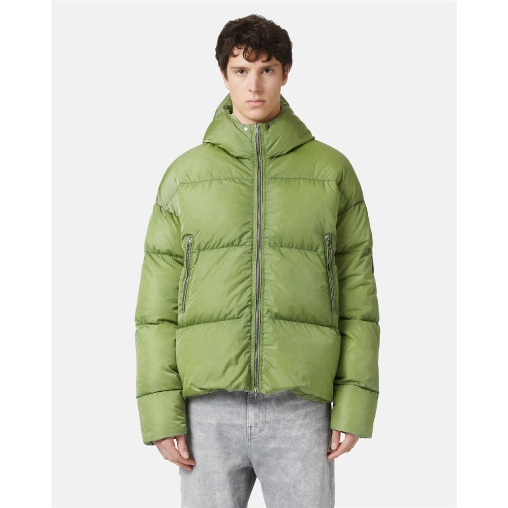 Iceberg Korte donsjas met capuchon Green Heren