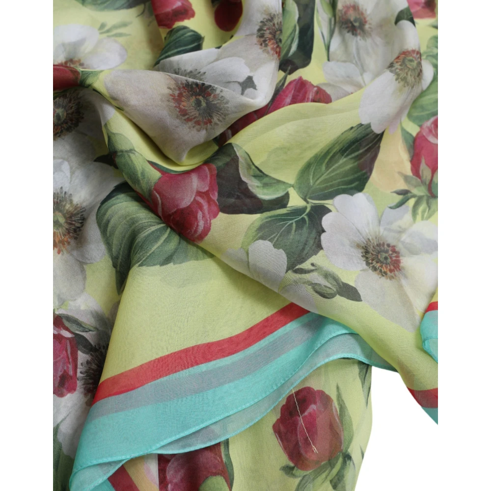 Dolce & Gabbana Bloemig zijden maxi-jurk Multicolor Dames