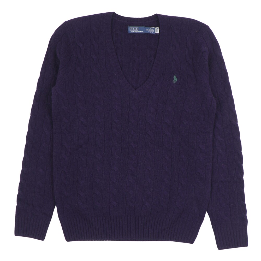V-neck Knitwear in Purple
