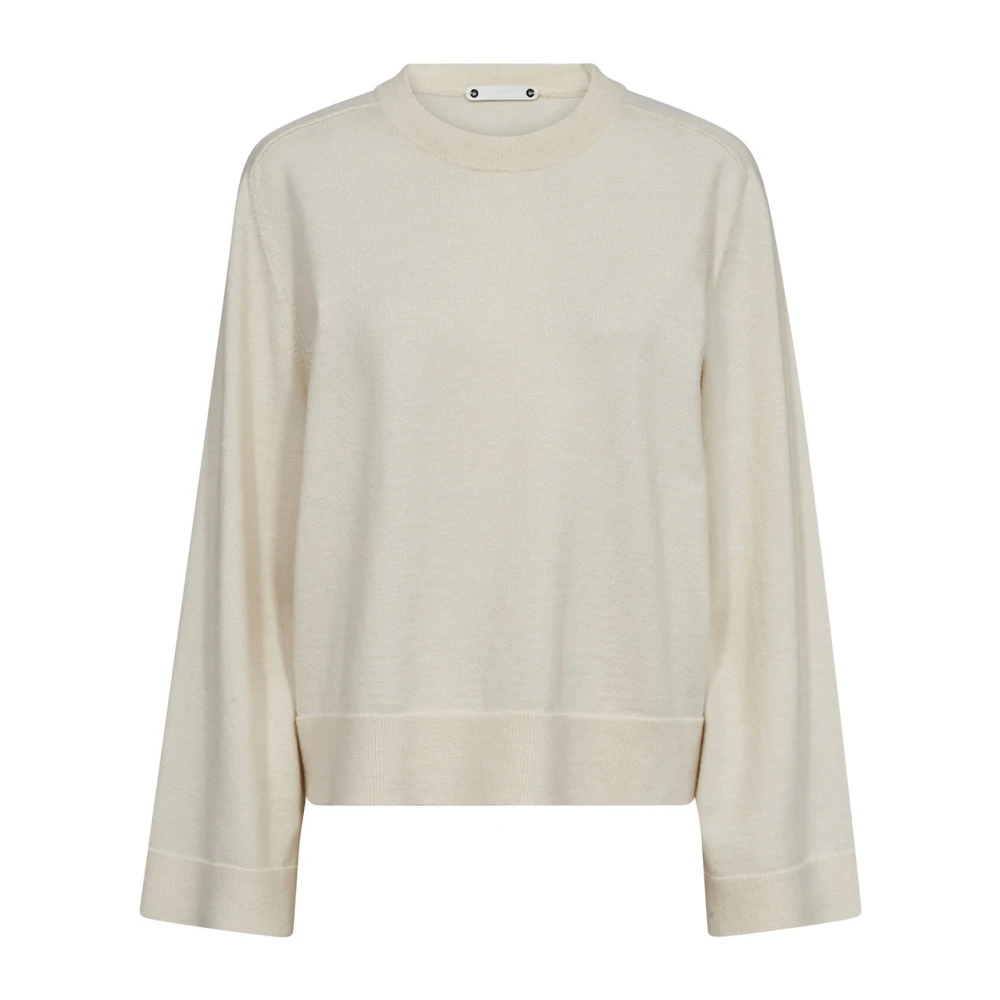 Co'Couture Zachte Gebreide Trui Off White Dames