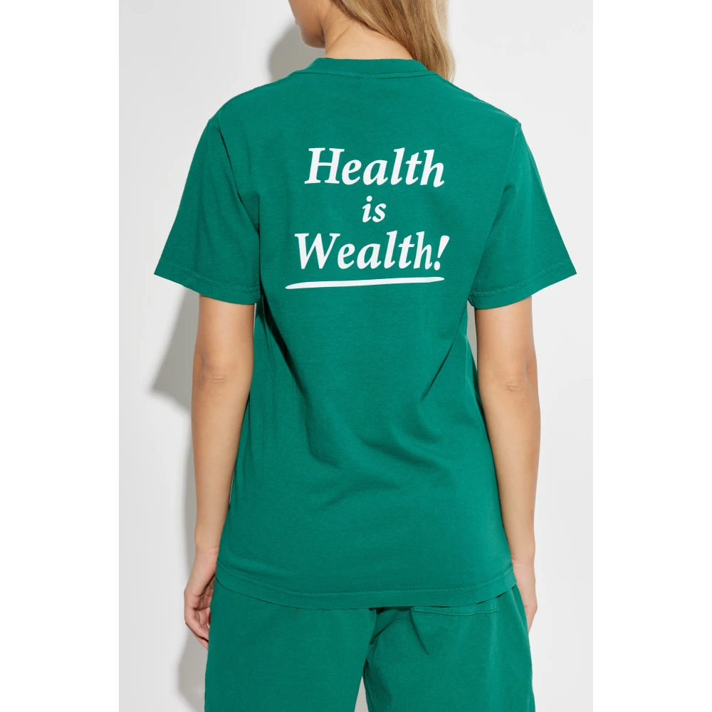 Sporty & Rich T-shirt uit de Wall Street collectie Green Unisex