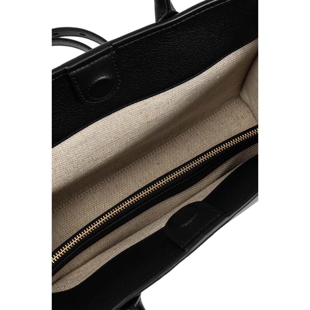 Michael Kors Scarlett Medium Leather Satchel Black Dames