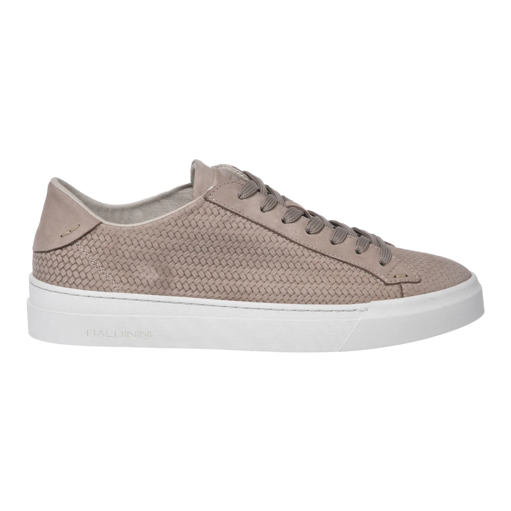 Baldinini Braided Nubuck Sneaker Heren Schoenen Beige