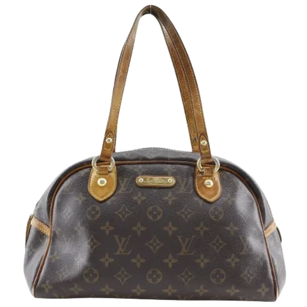Louis Vuitton Vintage Pre-owned Canvas handbags Brown Dames