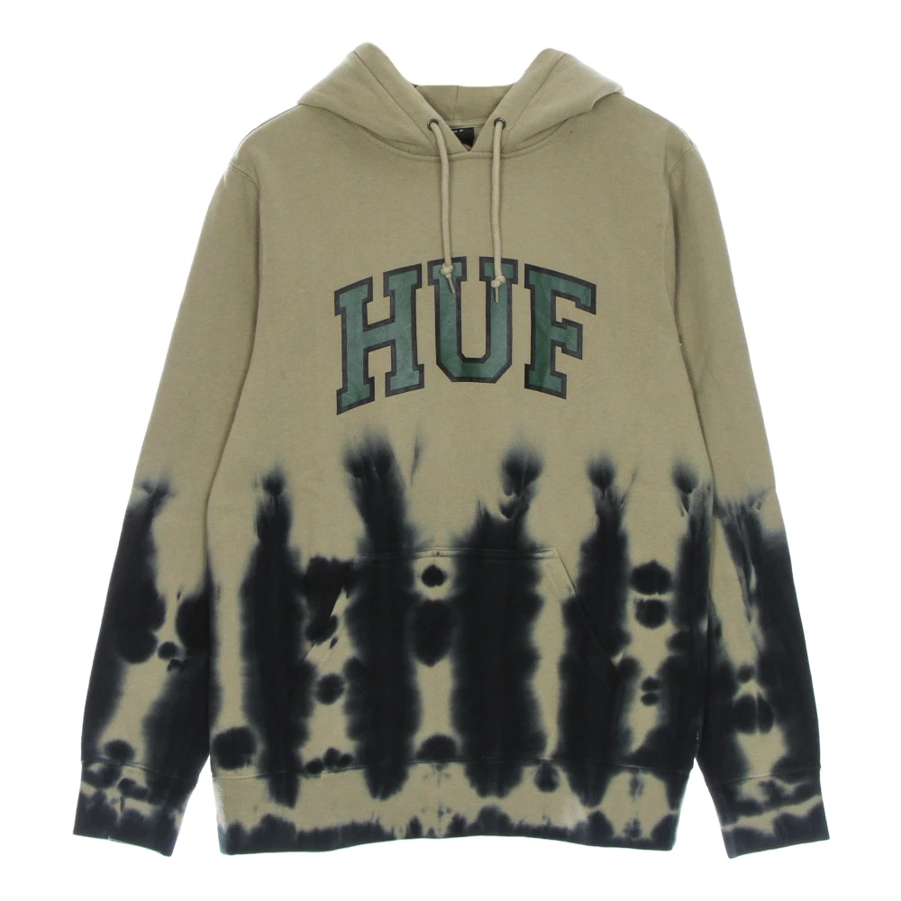Huf Men's Beige Hoodies, M, Tiedye Hoodie With Adjustable Hood