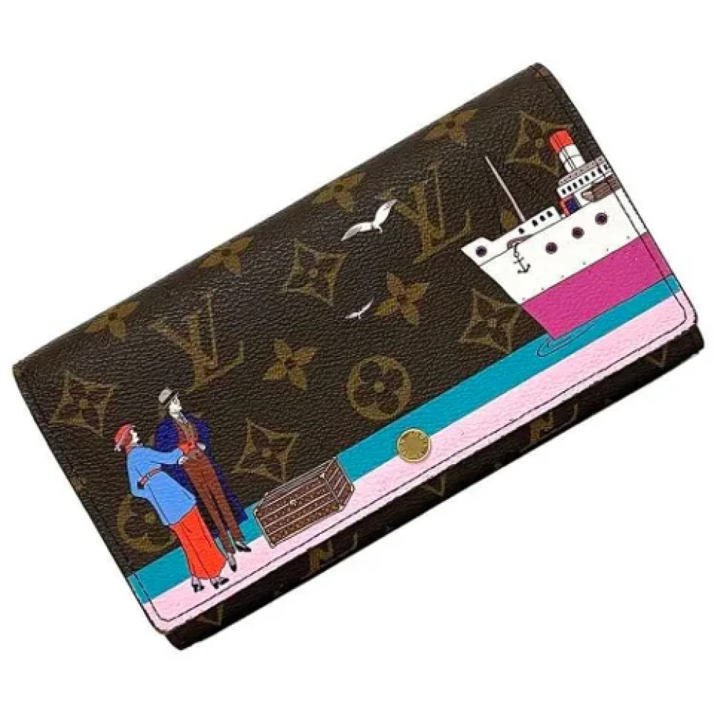 Louis Vuitton Vintage Pre-owned Canvas wallets Brown Dames