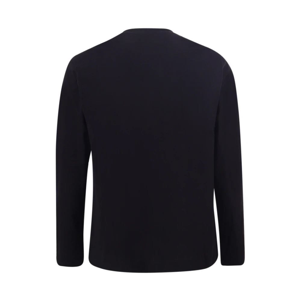 Circolo 1901 Zwart Crew-neck T-shirt Lange mouwen Black Heren
