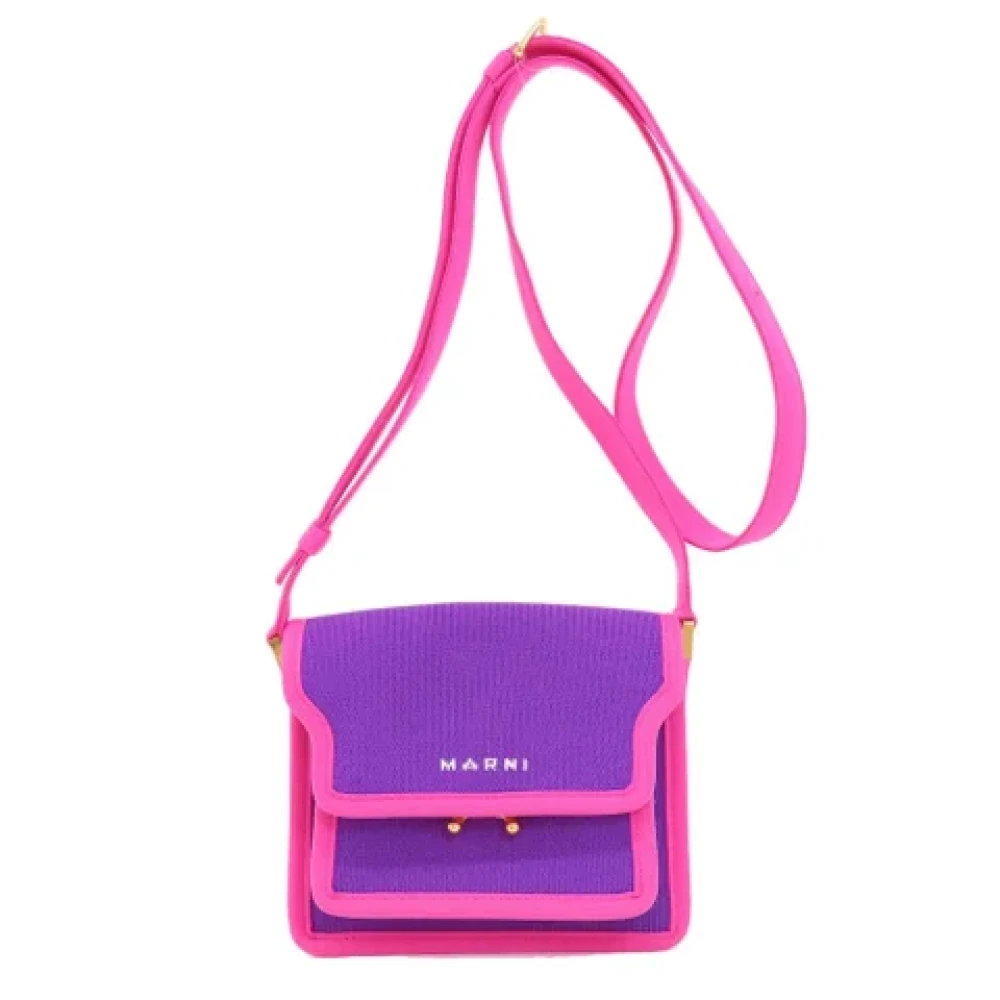 Marni Pre-owned Fabric shoulder-bags Purple Dames