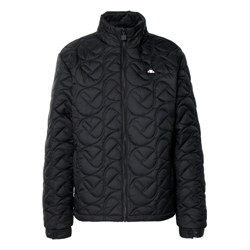 Ellesse Zwarte Gewatteerde Jas Villanova Stijl Black Heren