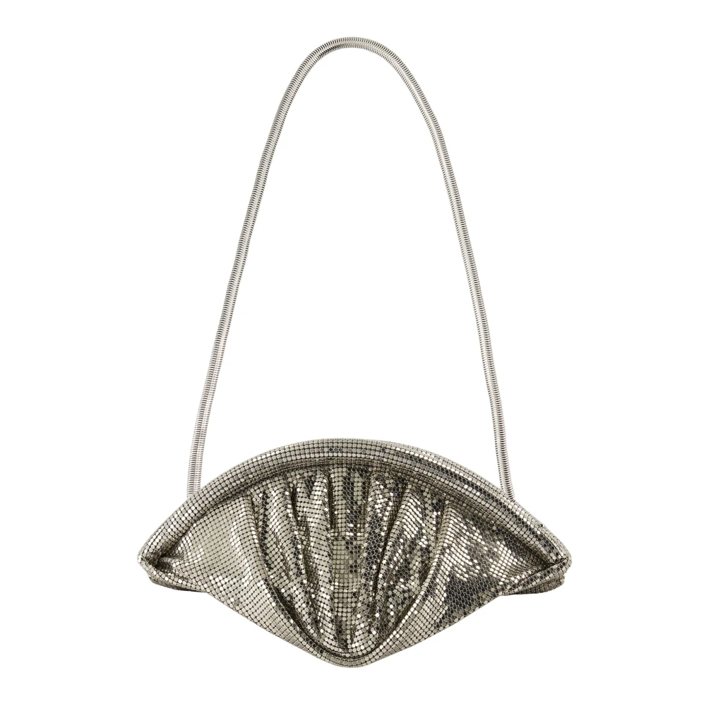 Paco Rabanne Metalen Mesh Clutch Lente-Zomer 2025 Gray Dames