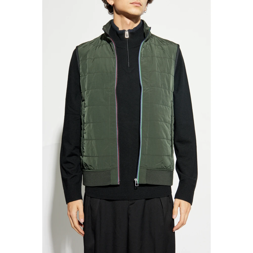 PS By Paul Smith Gewatteerd vest Green Heren