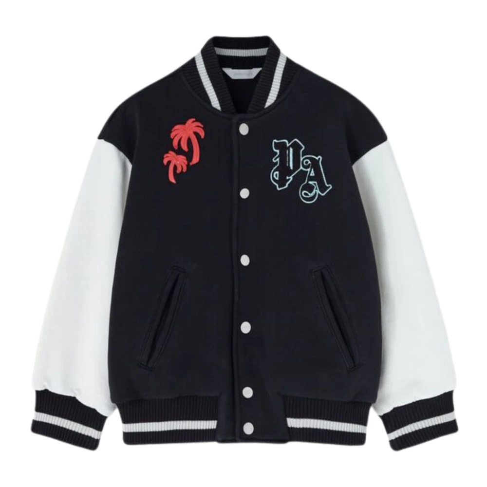 PA Patch Curved Logo Bomber - Palm Angels - Modalova
