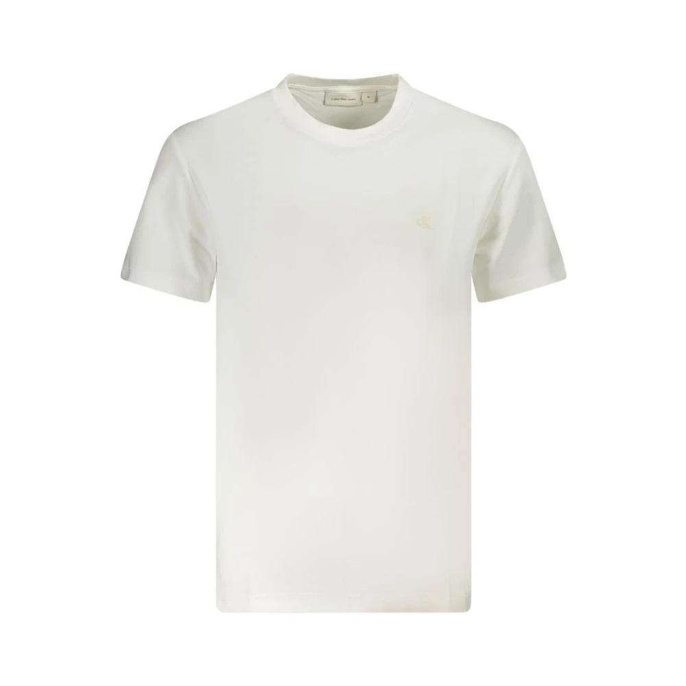 Calvin Klein Bianco Cotton Men T-Shirt - XL - Image 2