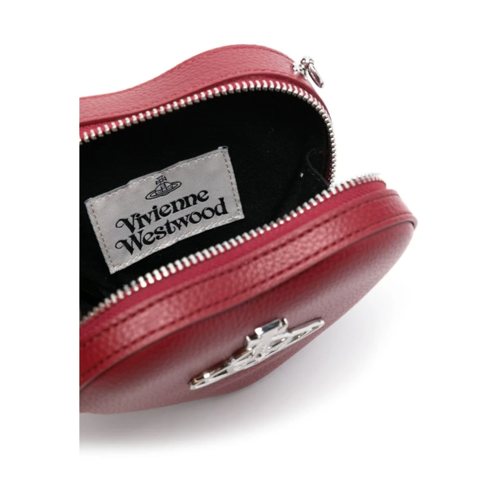 Vivienne Westwood Rode Nep Leren Hart Motief Tas Red Dames