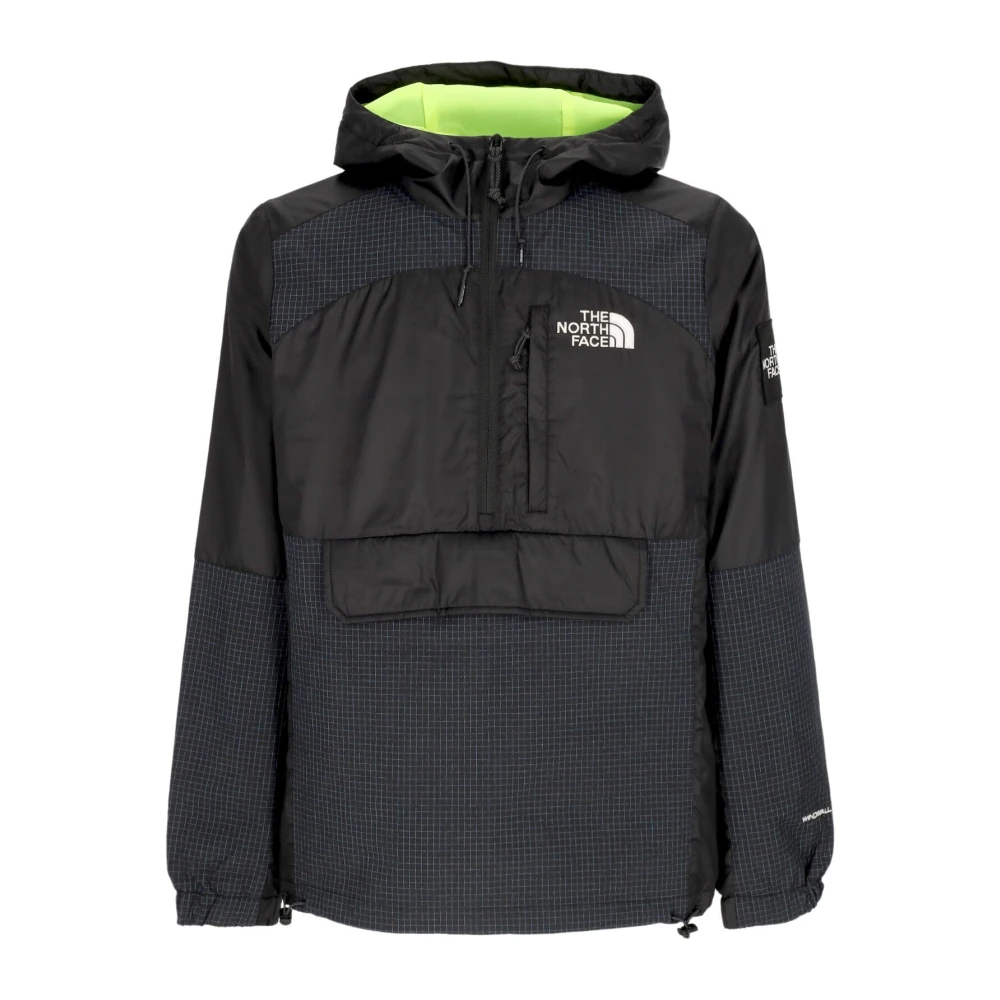 The North Face Heren Windbreaker Anorak Zwart Blauw Black Heren