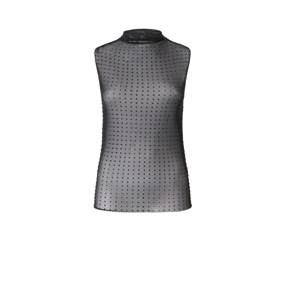 Pinko Women's Black Topwear Aw24 Elegant Blend