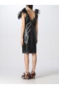 robe-en-cuir-vert-a-franges