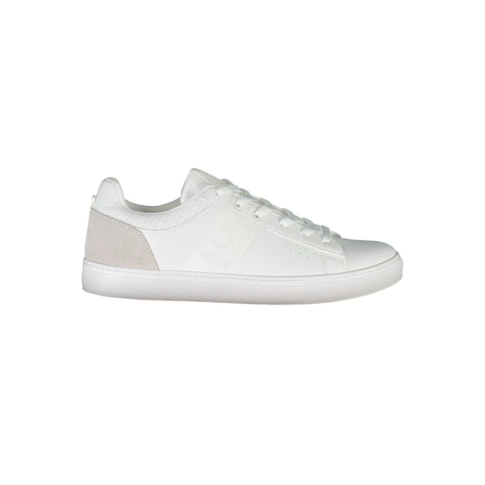 Napapijri Men's White Leather Sneaker Size 6 Uk