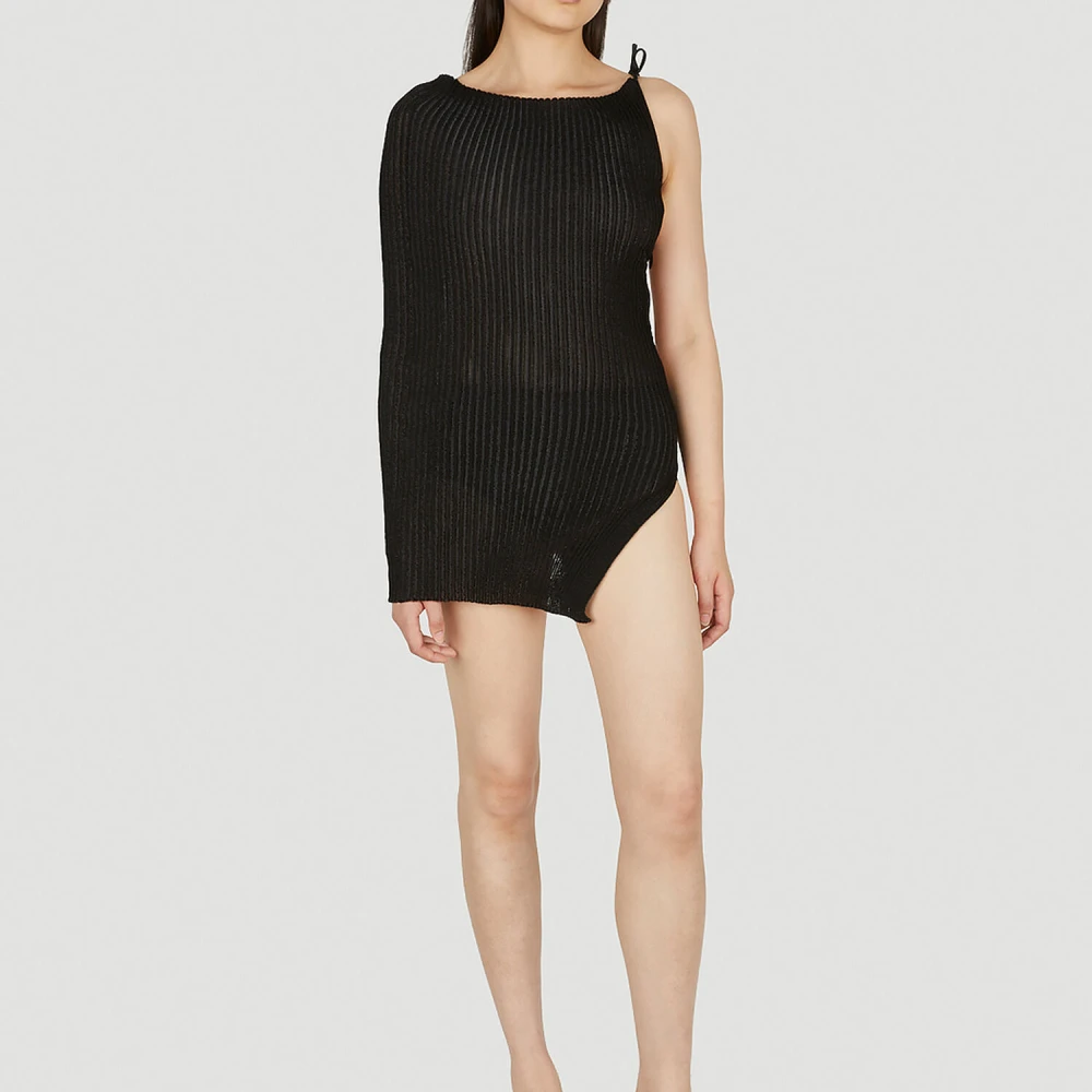 A. Roege Hove Moderne Katoenen String Shrug Black Dames