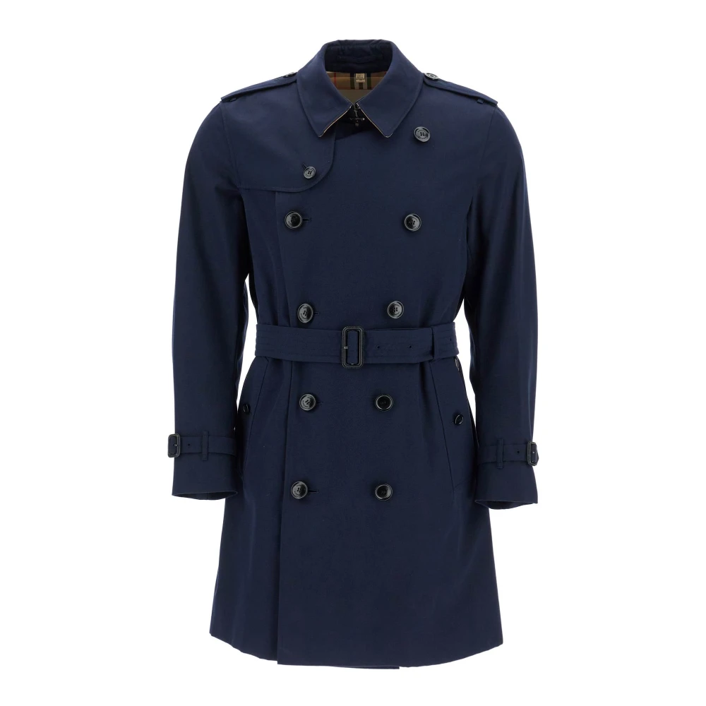Burberry Heritage Kensington Trench Coat Blue Heren