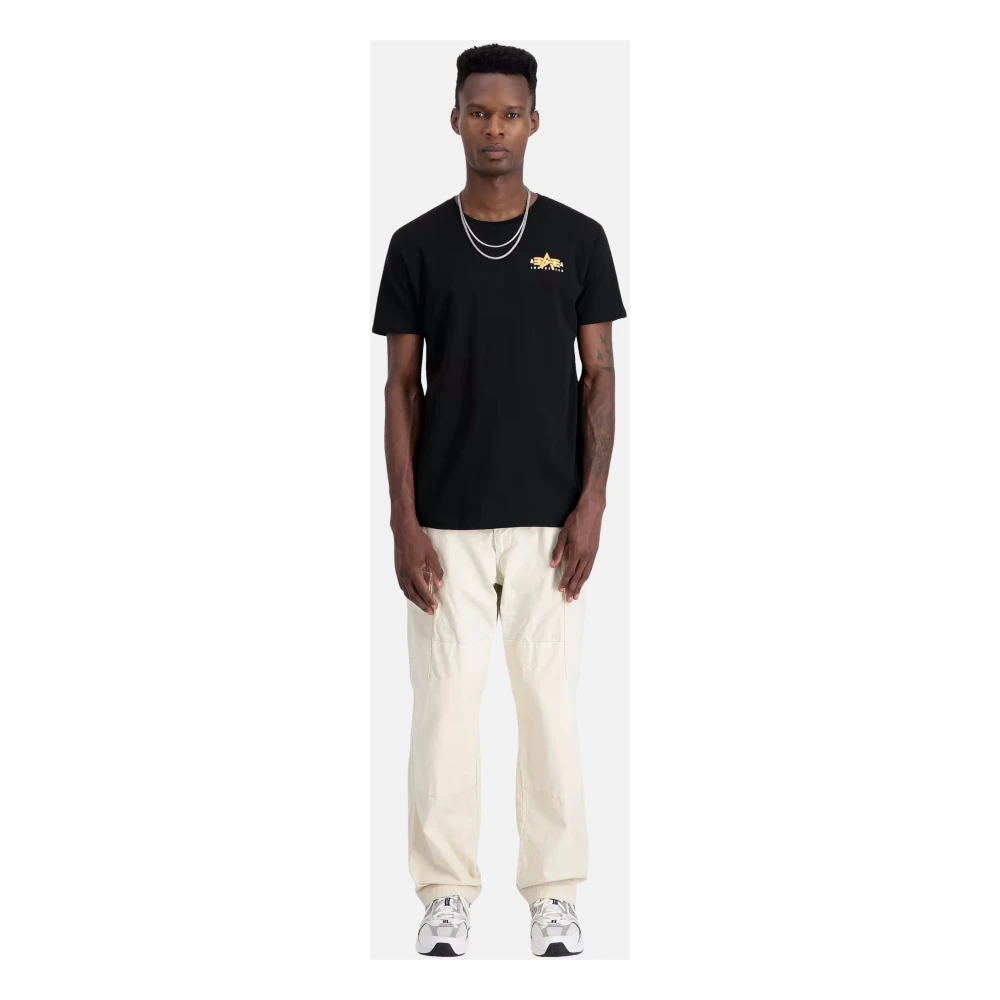 alpha industries Dynamisch Puff Print Heren T-shirt Black Heren