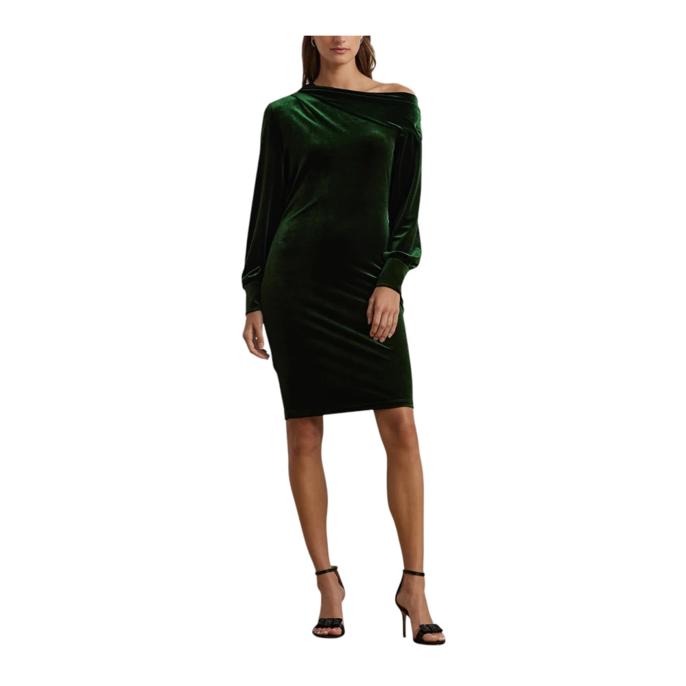 Ralph Lauren Sheath Jurk met Ballonmouwen Green Dames