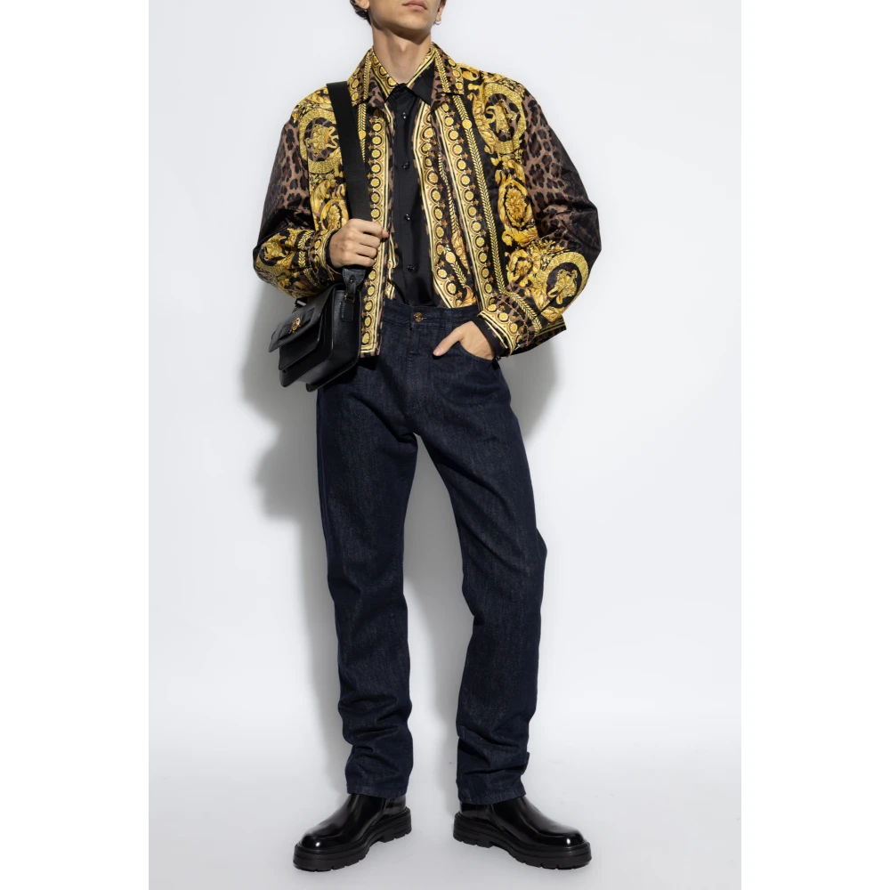 Versace Gestreepte jas Multicolor Heren