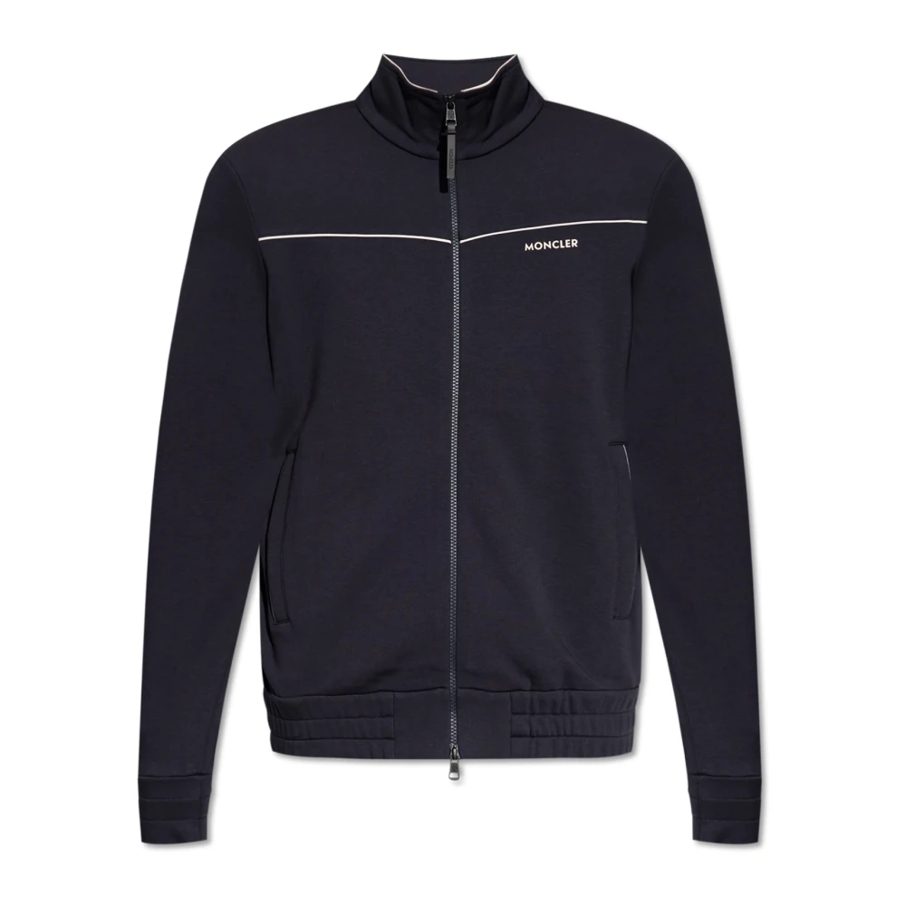 Moncler Men's Blue Zip-Throughs, L, Zip-Up Sweatshirt
