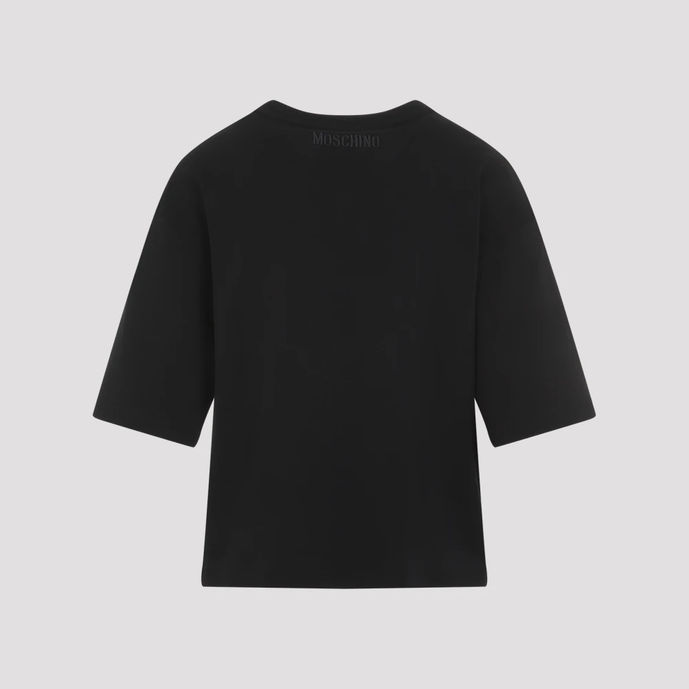 Moschino Zwarte T-shirts & Polos voor vrouwen Black Dames