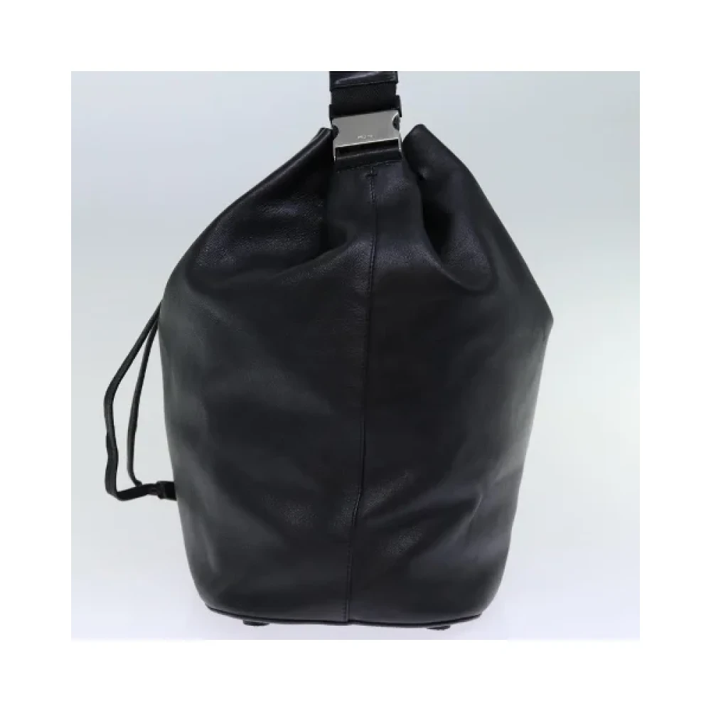 Prada Vintage Pre-owned Leather prada-bags Black Dames