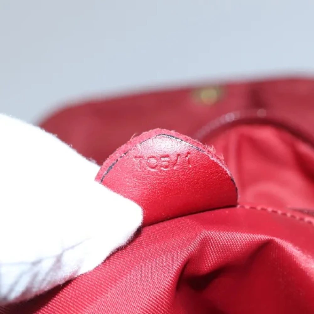 Celine Vintage Pre-owned Fabric backpacks Red Dames