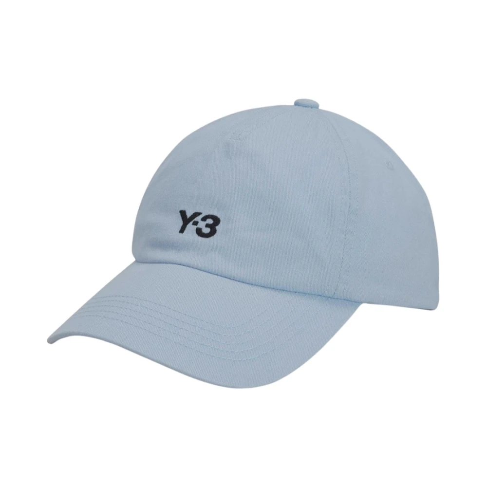 Y-3 Katoenen Logo Cap Blue Unisex