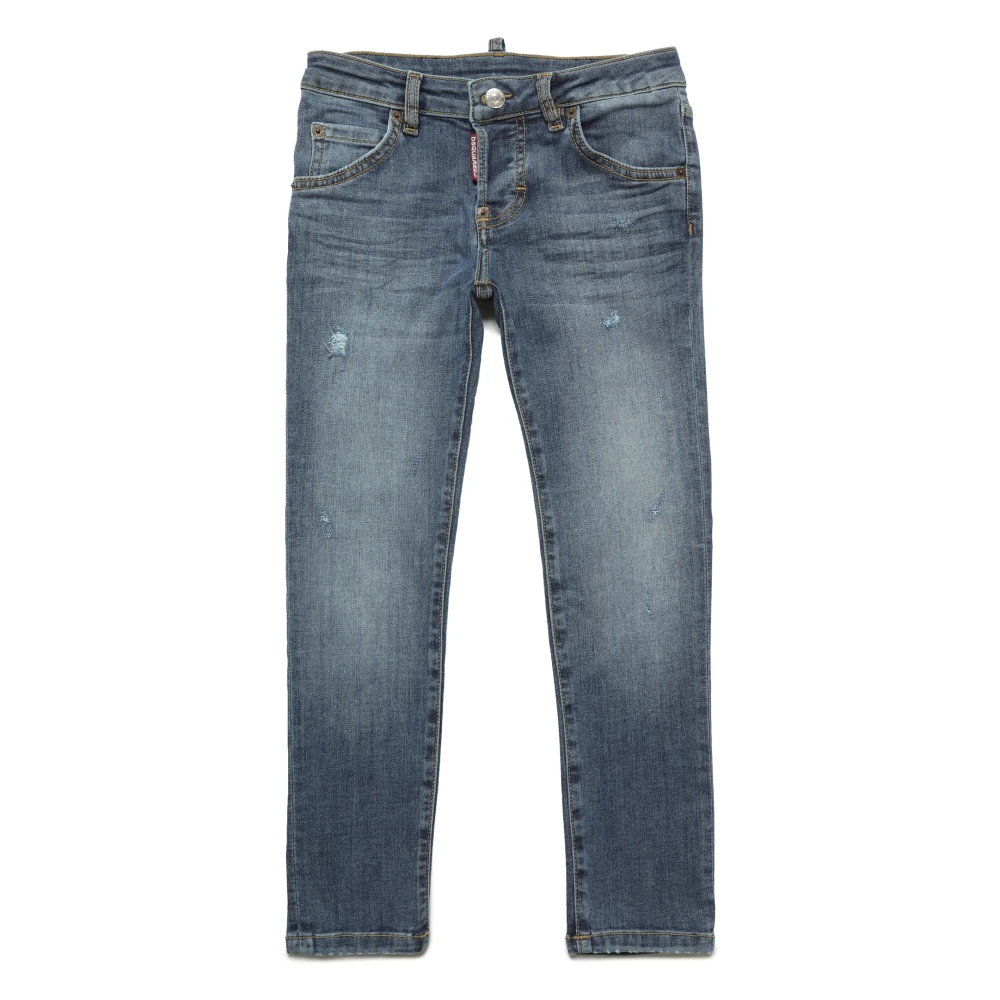 Dsquared2 Cool Girl Skinny Jeans med främre breaks Blue, Flicka