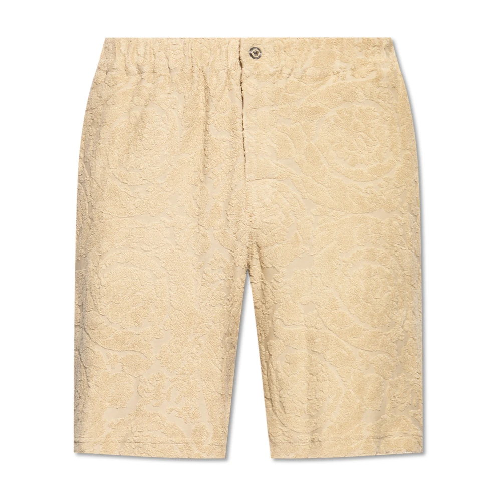 Versace Katoenen shorts Beige Heren