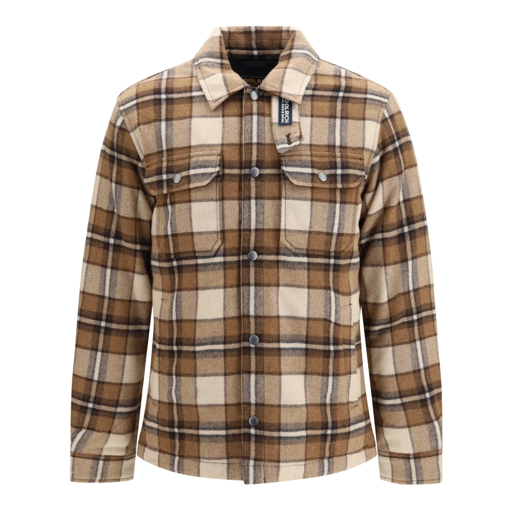 Woolrich Uomo Marrone - Camicia Giacca Check Alaskan - Jackets - L - Immagine 3