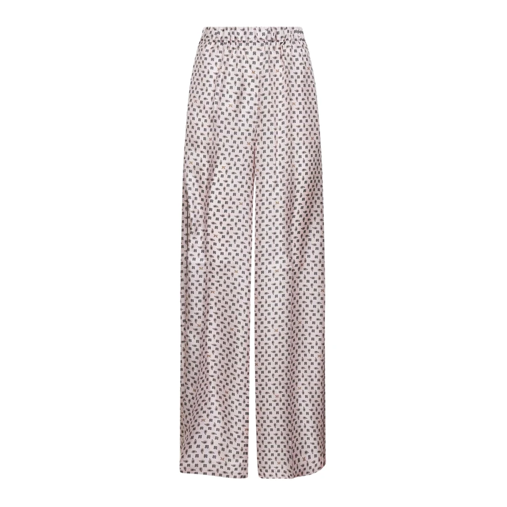 Max Mara Women's Pink Mxm Vischio Trousers - Wide Trousers - M - Trousers