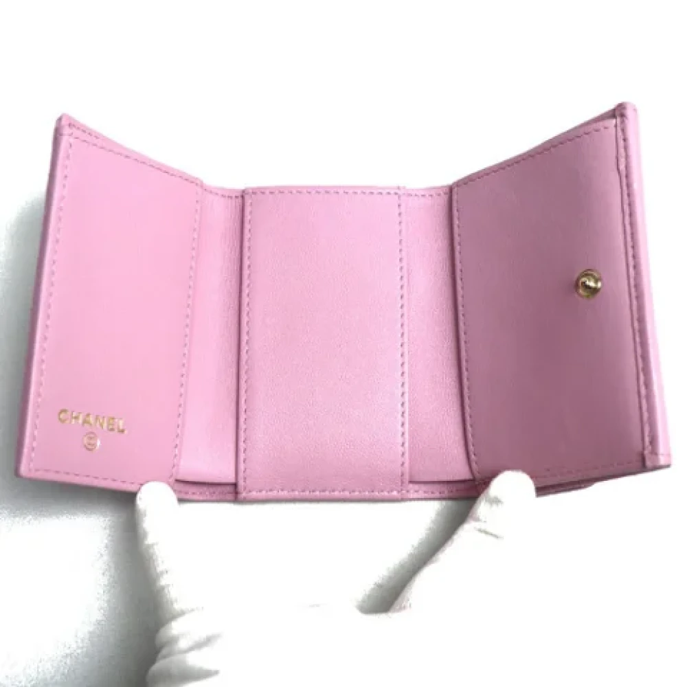 Chanel Vintage Pre-owned Leather chanel-bags Pink Dames