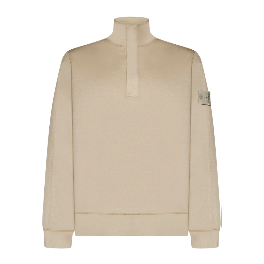 Stone Island Ghost Button-Up in Beige Felpa Beige Heren